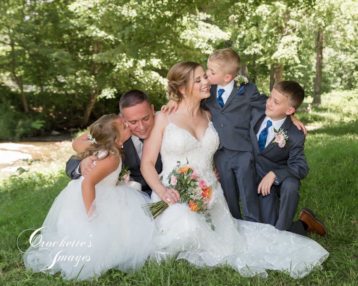 Fun Loving wedding family photo