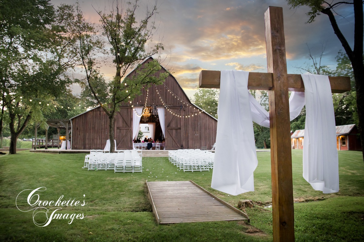 Wedding Ceremony at Rusted Route Farms in Jackson, MO