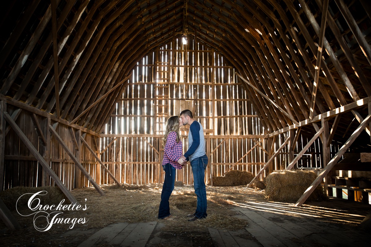 Barn engagement photos.