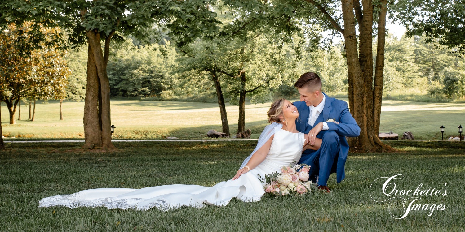 Elegant Wedding Photos at Rusted Route Farms in Jackson, MO by the lake
