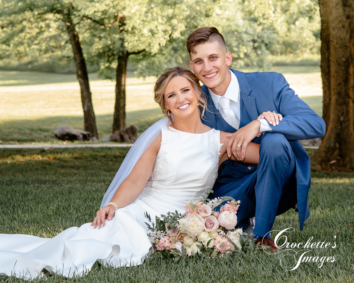 Elegant Wedding Photos at Rusted Route Farms in Jackson, MO by the lake