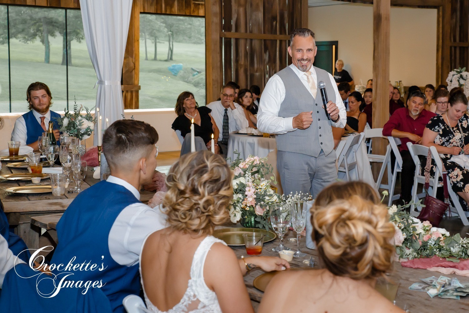 Reception Speech Photo at Rusted Route Farms in Jackson, MO