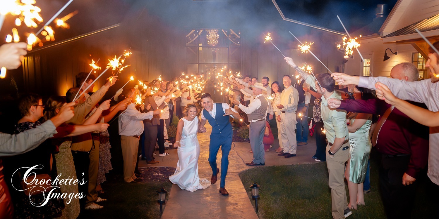Sparkler Exit Photo at Rusted Route Farms in Jackson, MO