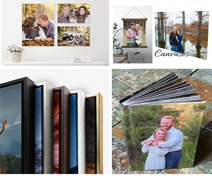 Ways to display your engagement photos with Crockette's Images