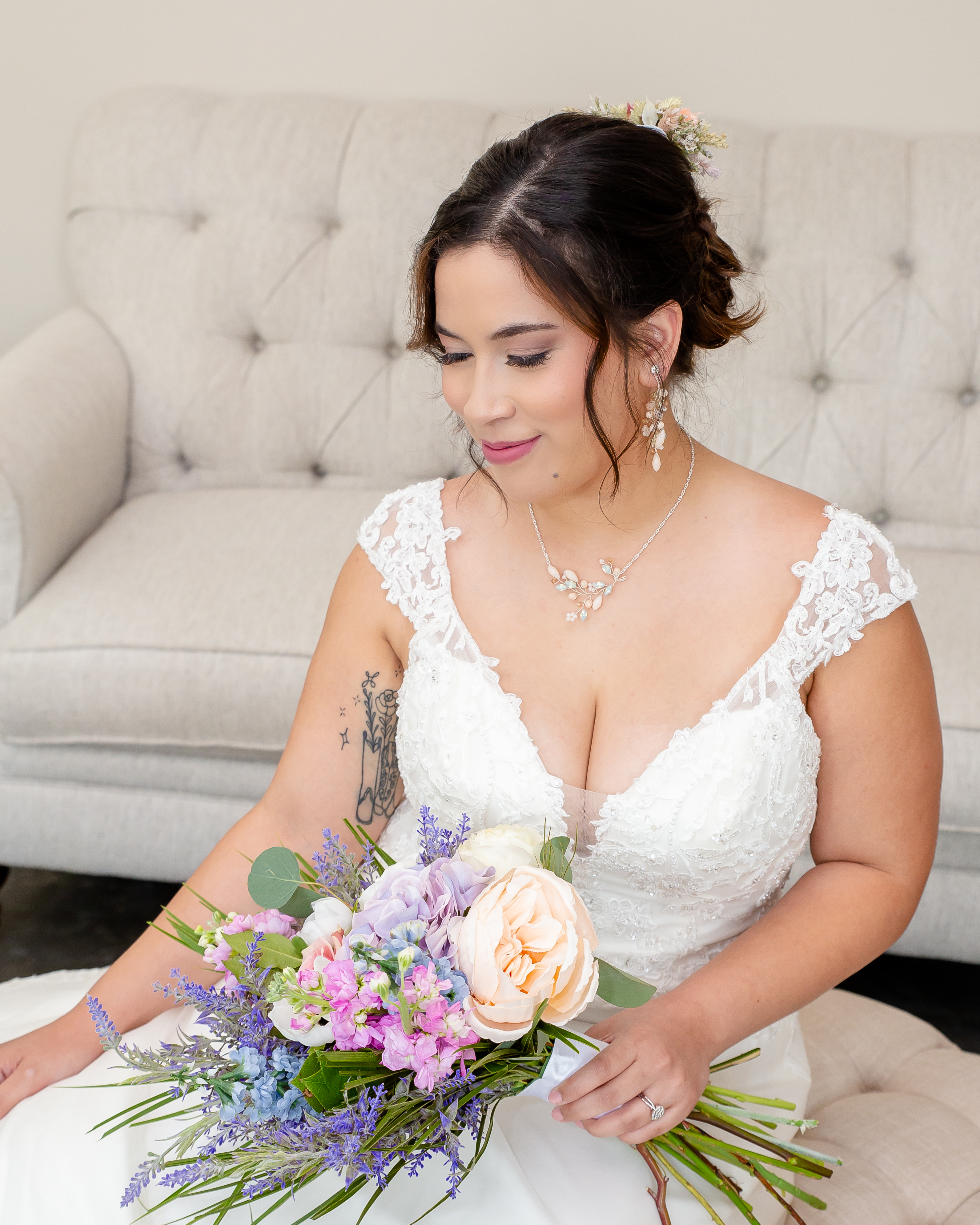 Beautiful bridal portrait at Knollcrest in Jackson, MO
