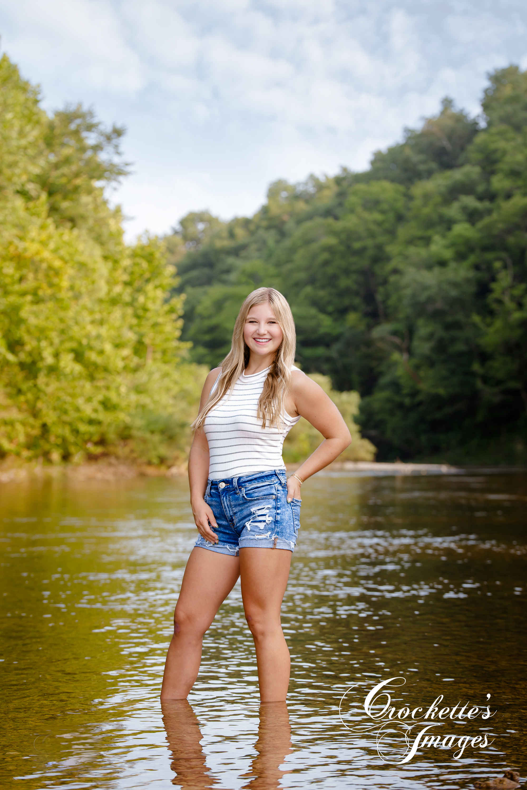 Fun Senior Photos in a creek. Summer Senior Photos in a creek. Senior Photos in a creek,
