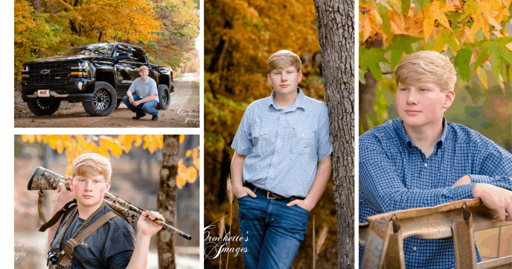 Example of a senior boy session that is expressive and unique. 