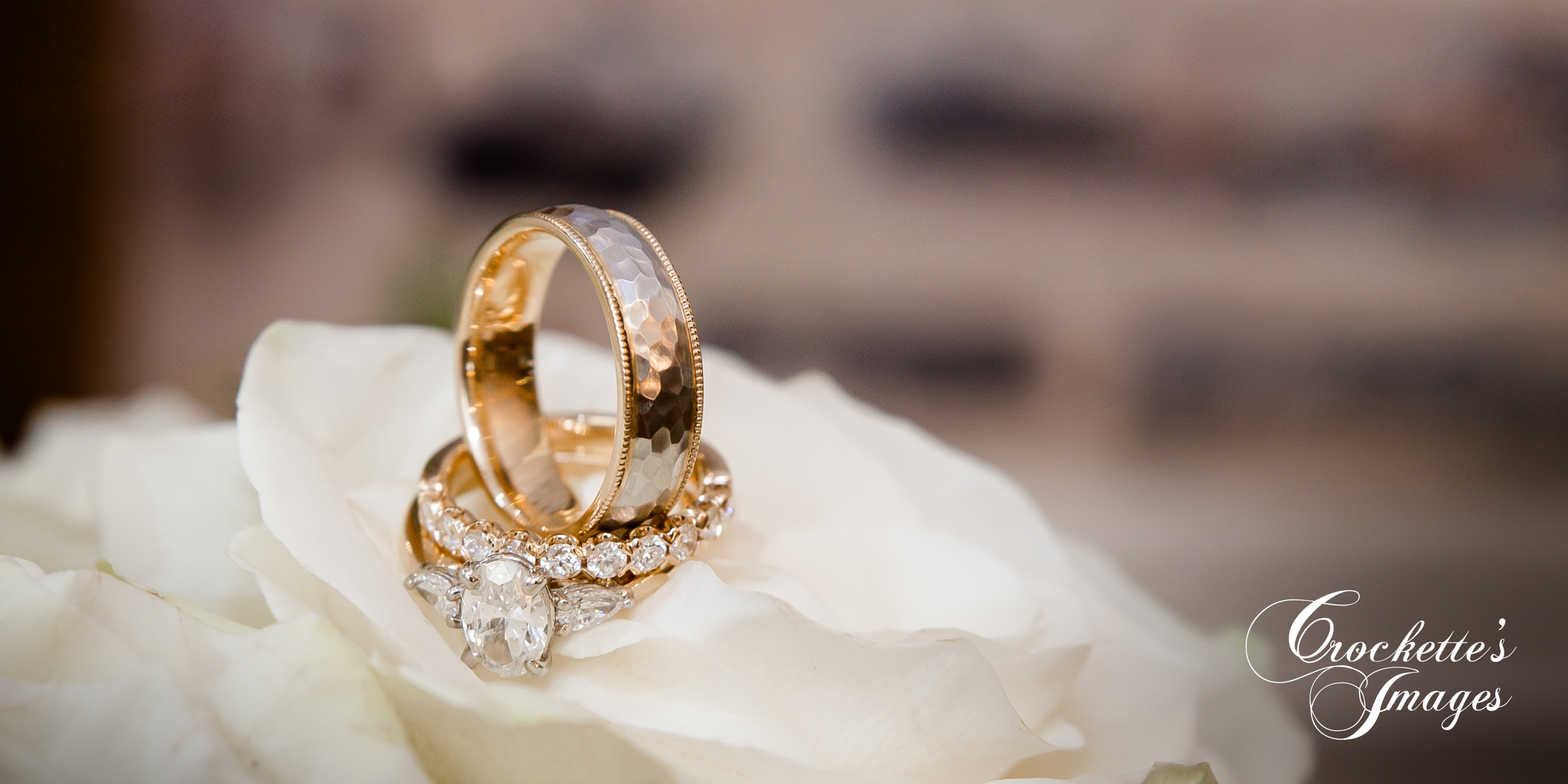 Wedding ring detail shot from Crockette's Images