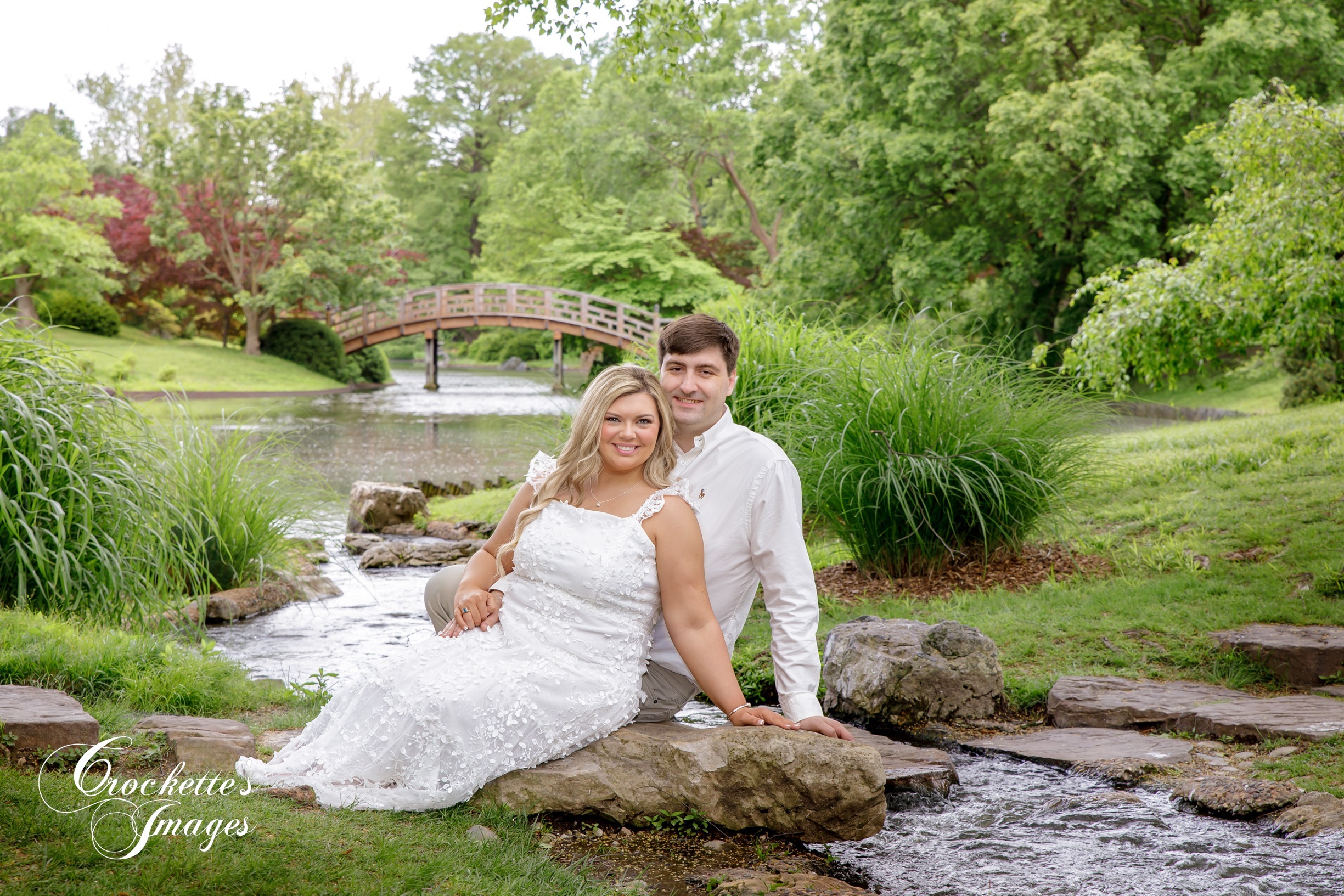 Engagement photo with Crockette's Images at St. Louis, MO. Botanical Garden