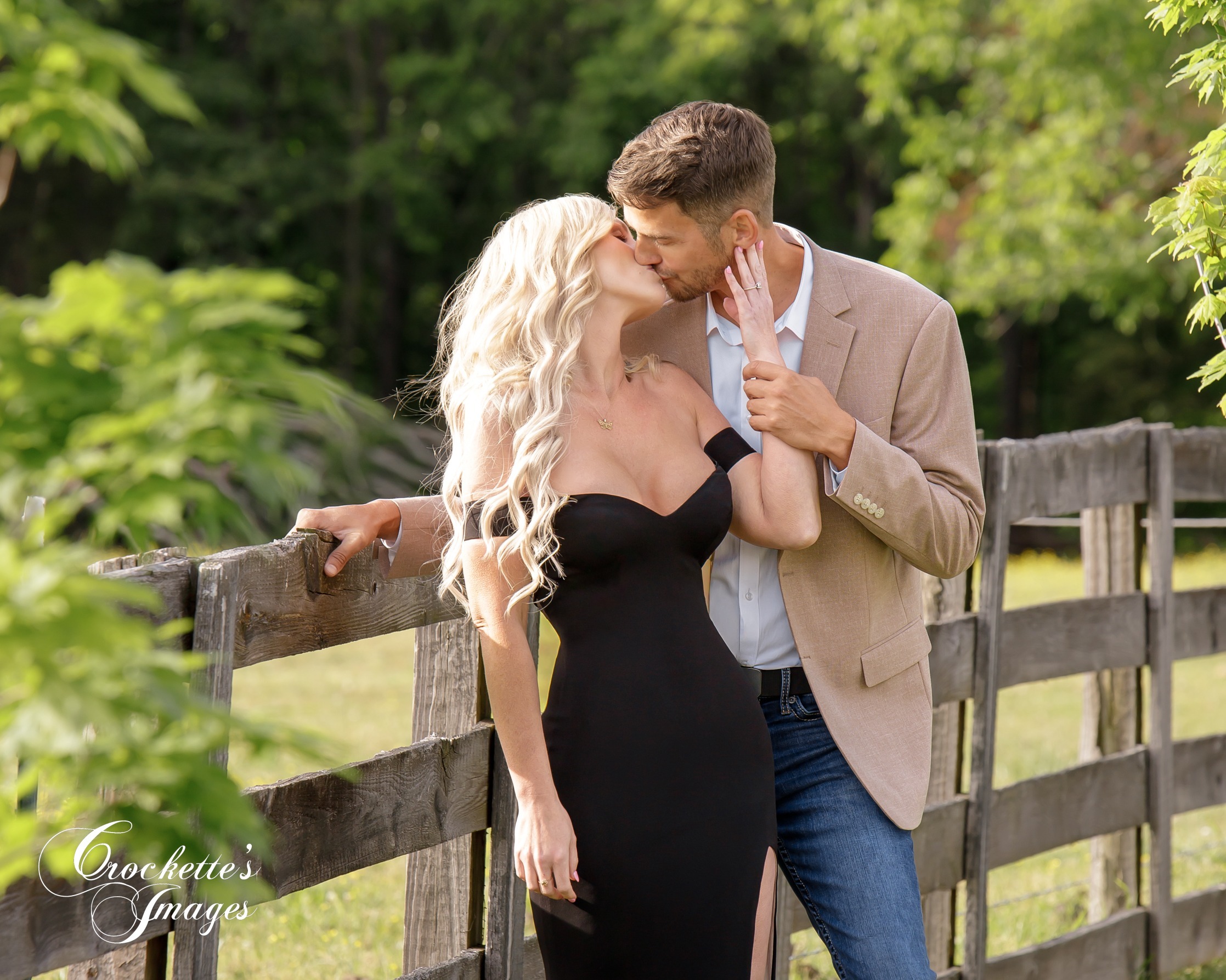 Engagement photo with Crockette's Images at the Hidden Chappel in Nashville, TN