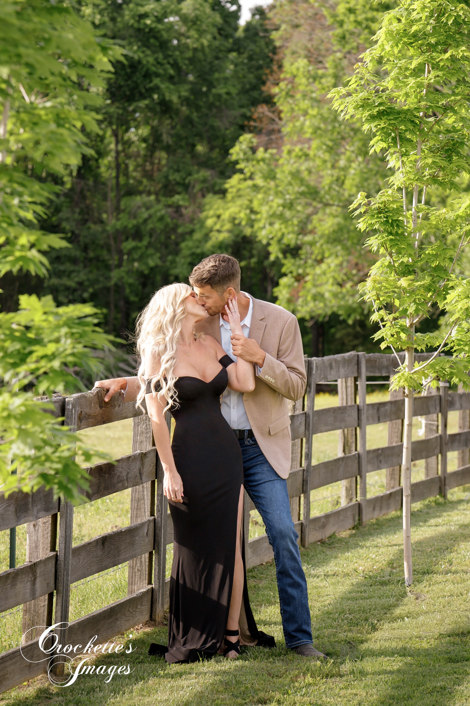 Engagement photo with Crockette's Images at the Hidden Chappel in Nashville, TN